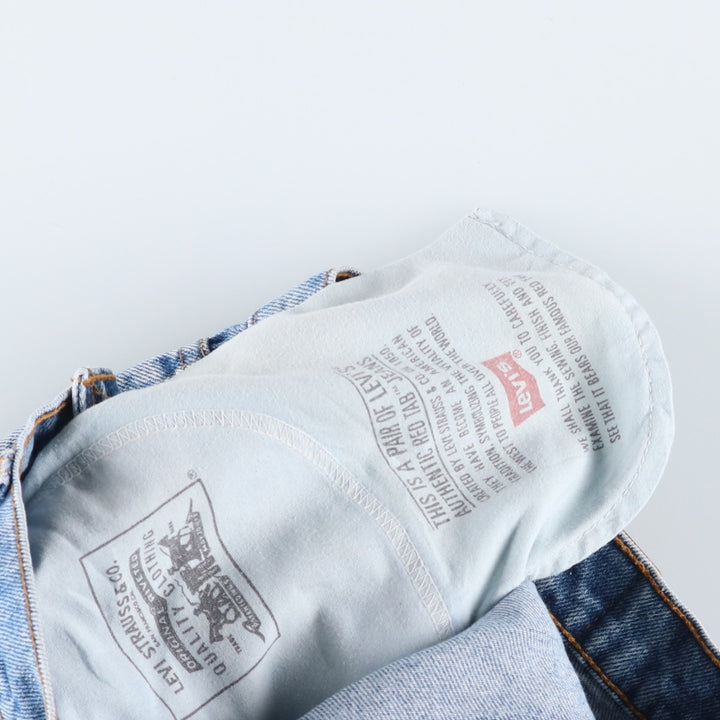 90'S Levi's 550-4891 Relaxed Fit Tapered Denim Pants, Made in Canada, Men's Size 36, Vintage cotton blue type Vintage Second Hand
