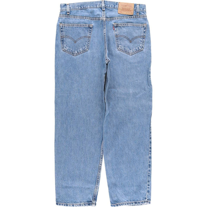 2000'S Levi's 550 Relaxed Fit Tapered Denim Pants, Men's Size 36 cotton Blue type light blue Vintage Second Hand