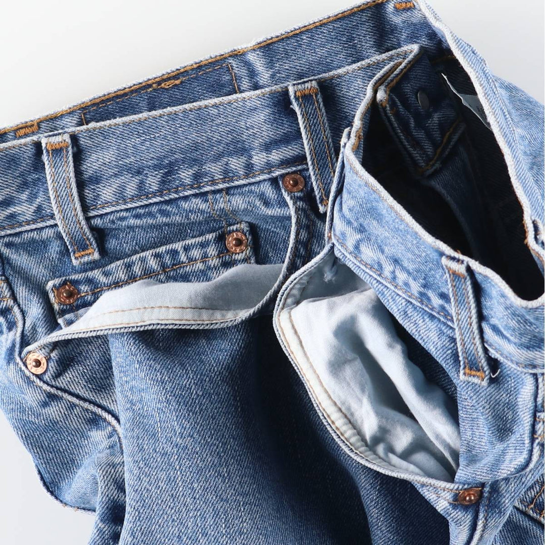 2000'S Levi's 550 Relaxed Fit Tapered Denim Pants, Men's Size 36 cotton Blue type light blue Vintage Second Hand