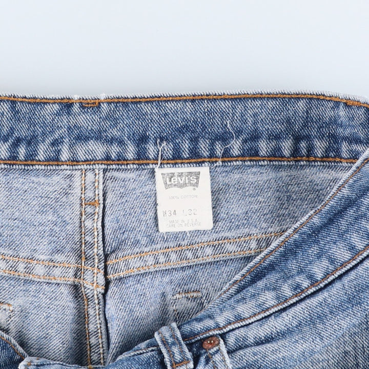 90'S Levi's 00560-4891 Tapered Denim Pants, Made in USA, Men's Size 34, Vintage Wide-leg Pants cotton blue type Vintage Second Hand