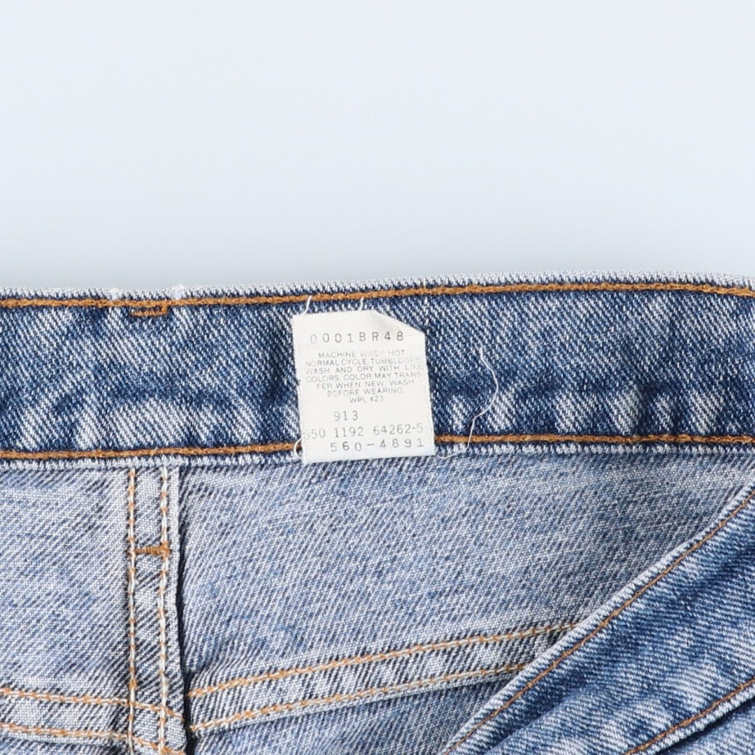 90'S Levi's 00560-4891 Tapered Denim Pants, Made in USA, Men's Size 34, Vintage Wide-leg Pants cotton blue type Vintage Second Hand