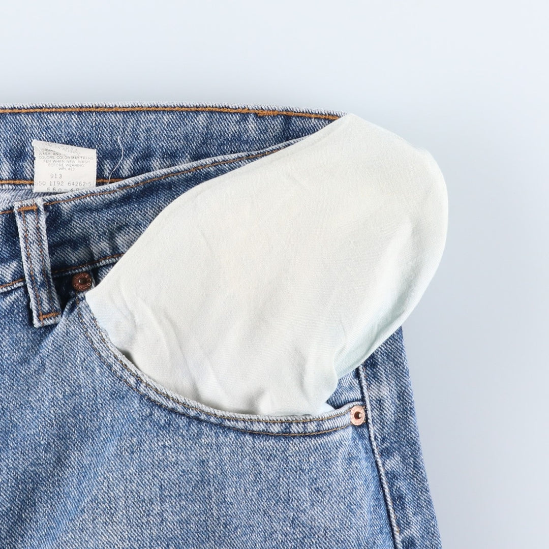 90'S Levi's 00560-4891 Tapered Denim Pants, Made in USA, Men's Size 34, Vintage Wide-leg Pants cotton blue type Vintage Second Hand