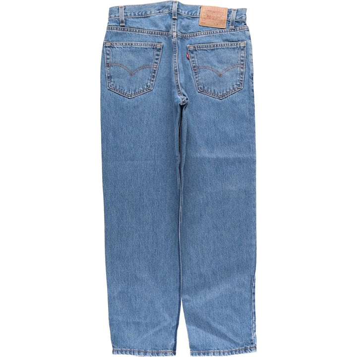 00'S Levi's 550 Relaxed Fit Tapered Denim Pants Made in USA Men's W33 cotton blue type Vintage Second Hand