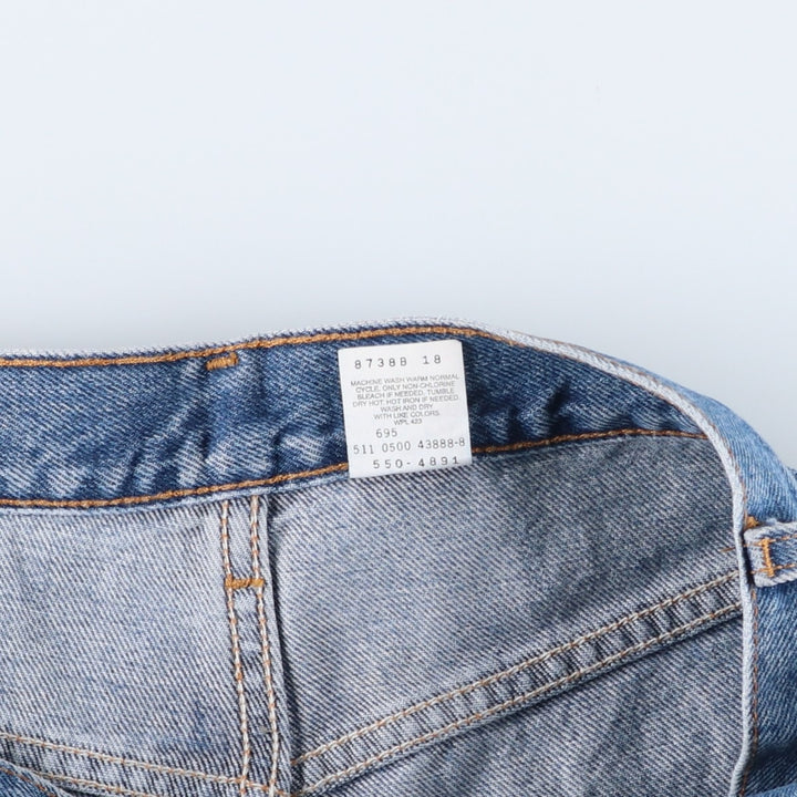 00'S Levi's 550 Relaxed Fit Tapered Denim Pants Made in USA Men's W33 cotton blue type Vintage Second Hand