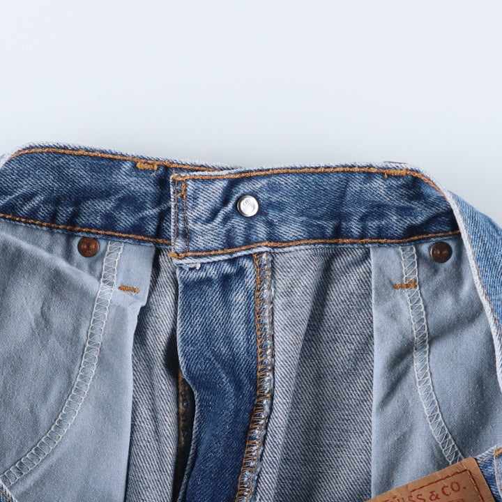 00'S Levi's 550 Relaxed Fit Tapered Denim Pants Made in USA Men's W33 cotton blue type Vintage Second Hand