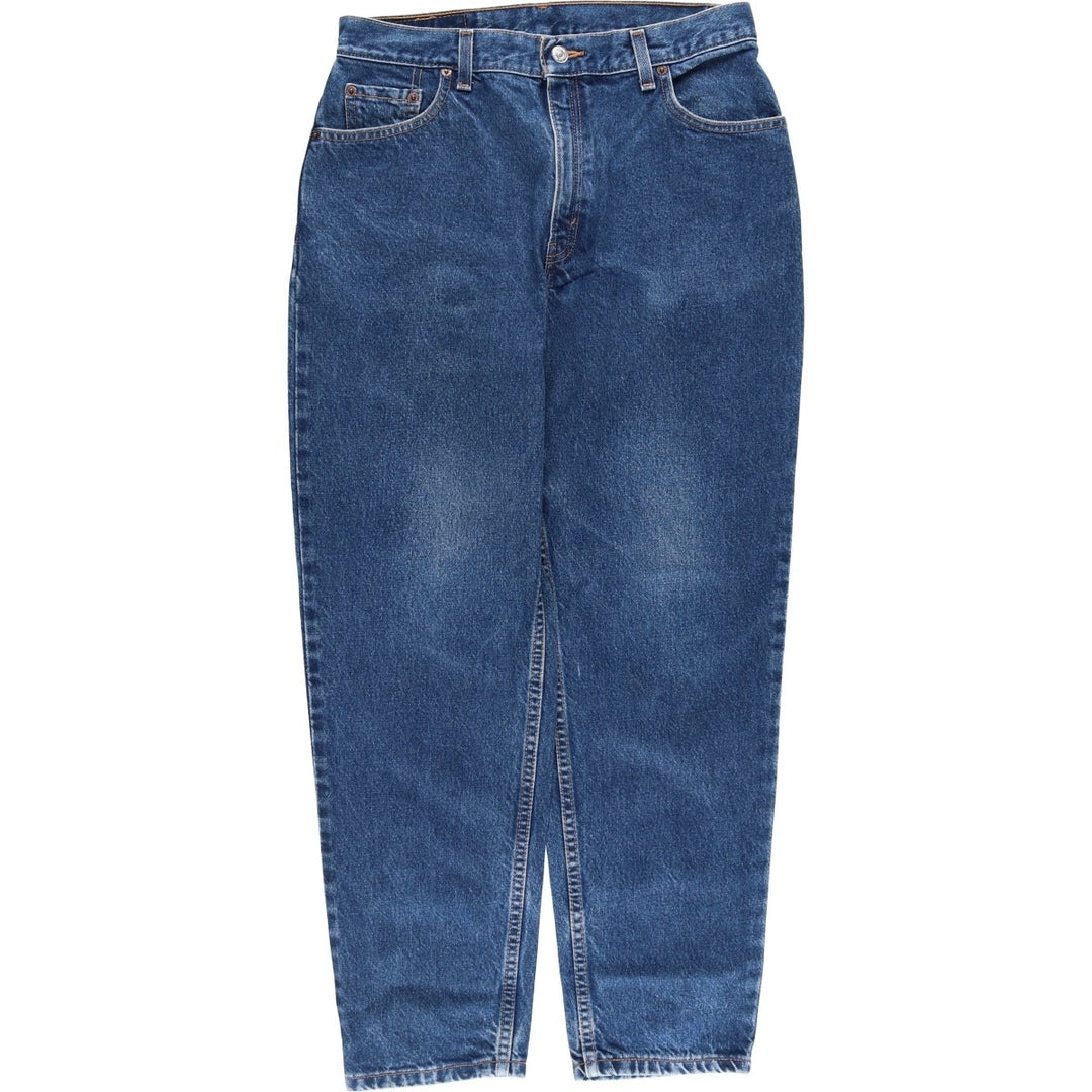 00'S Levi's 550 Relaxed Fit Tapered Leg Tapered Denim Pants Women's XL (w31) cotton blue type Vintage Second Hand