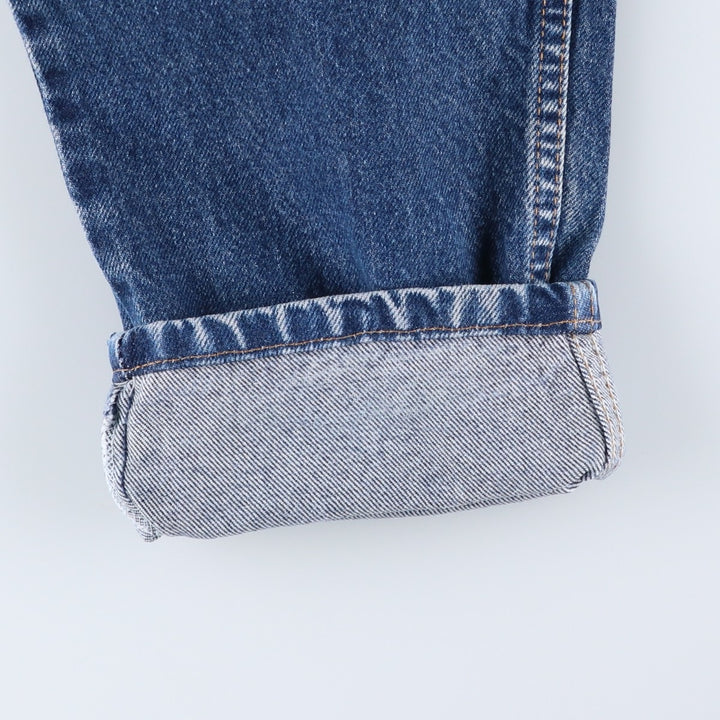 00'S Levi's 550 Relaxed Fit Tapered Leg Tapered Denim Pants Women's XL (w31) cotton blue type Vintage Second Hand