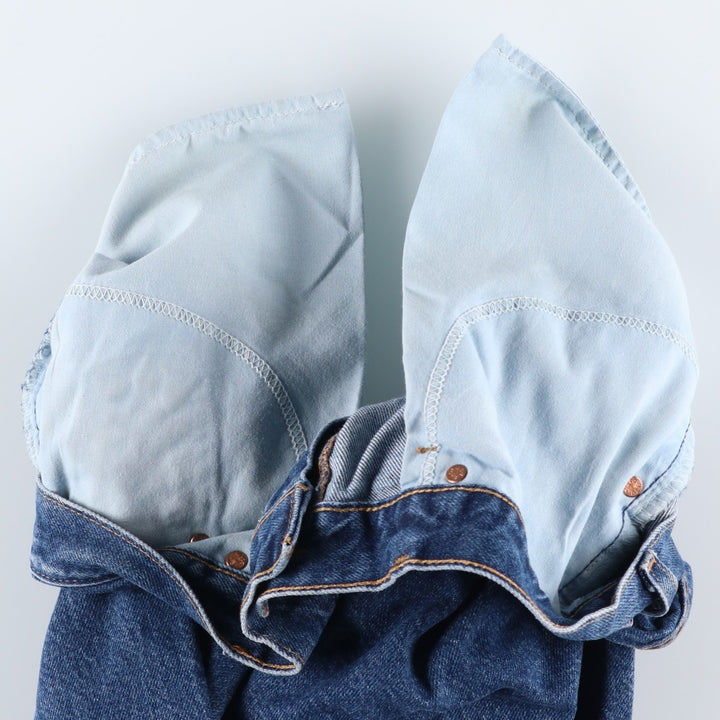 00'S Levi's 550 Relaxed Fit Tapered Leg Tapered Denim Pants Women's XL (w31) cotton blue type Vintage Second Hand