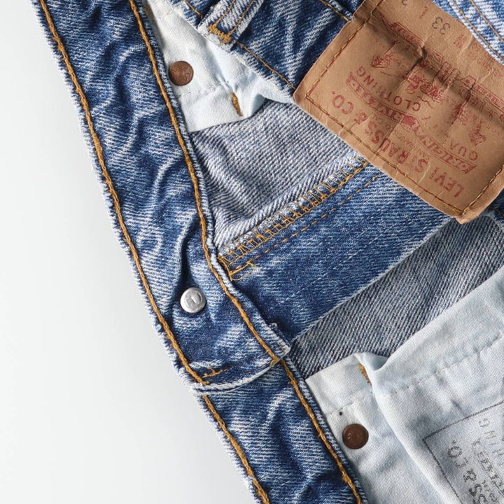 2000'S Levi's 550-4891 Tapered Denim Pants, Made in Canada, Men's Size W32 cotton Blue type light blue Vintage Second Hand