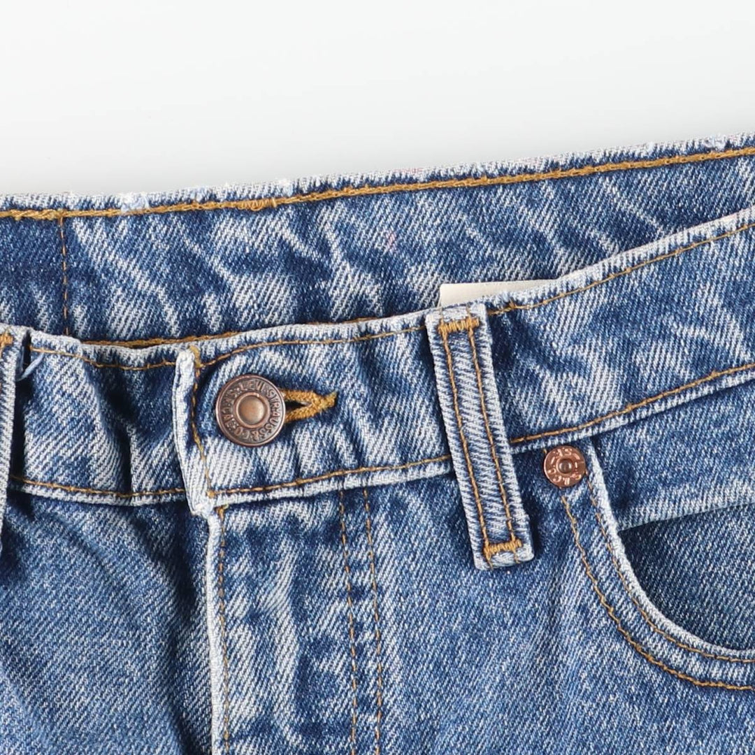2000'S Levi's 550-4891 Tapered Denim Pants, Made in Canada, Men's Size W32 cotton Blue type light blue Vintage Second Hand
