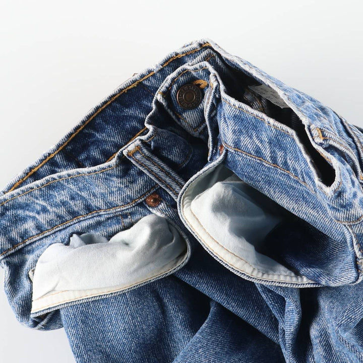 2000'S Levi's 550-4891 Tapered Denim Pants, Made in Canada, Men's Size W32 cotton Blue type light blue Vintage Second Hand