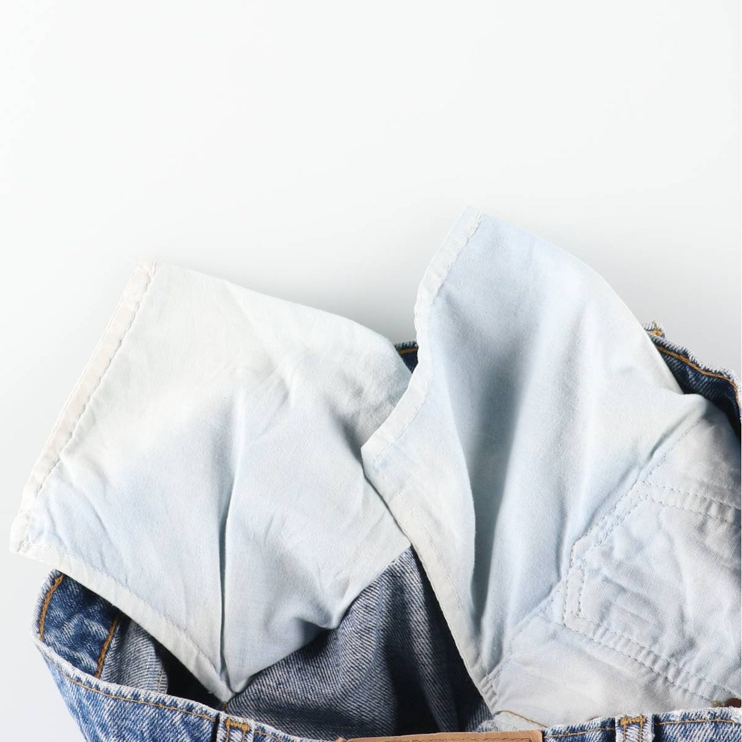 2000'S Levi's 550-4891 Tapered Denim Pants, Made in Canada, Men's Size W32 cotton Blue type light blue Vintage Second Hand