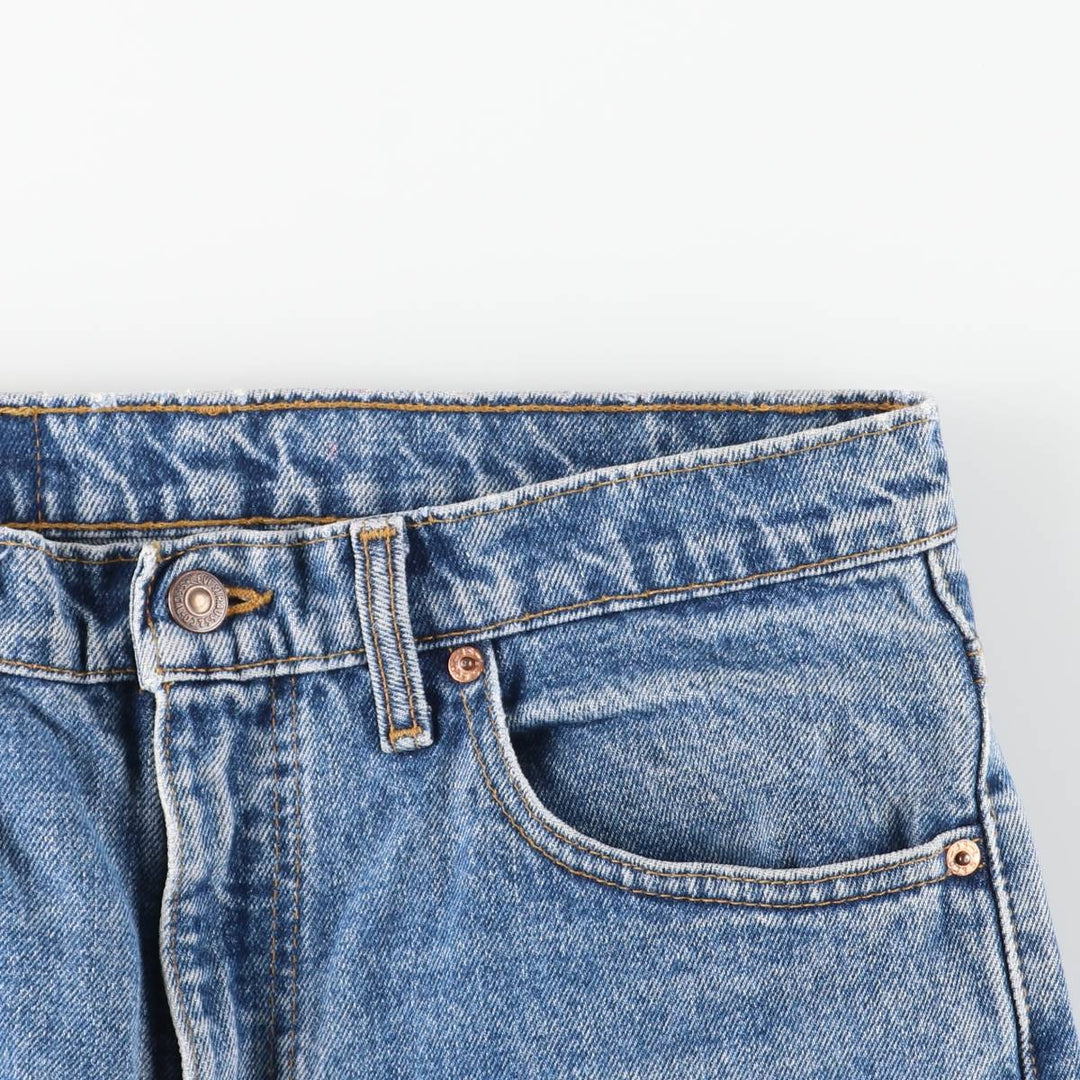 2000'S Levi's 550-4891 Tapered Denim Pants, Made in Canada, Men's Size W32 cotton Blue type light blue Vintage Second Hand