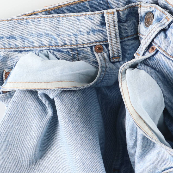 90'S Levi's 550 Relaxed Fit Tapered Denim Pants Made in USA Men's W32 Vintage cotton Blue type light blue Vintage Second Hand
