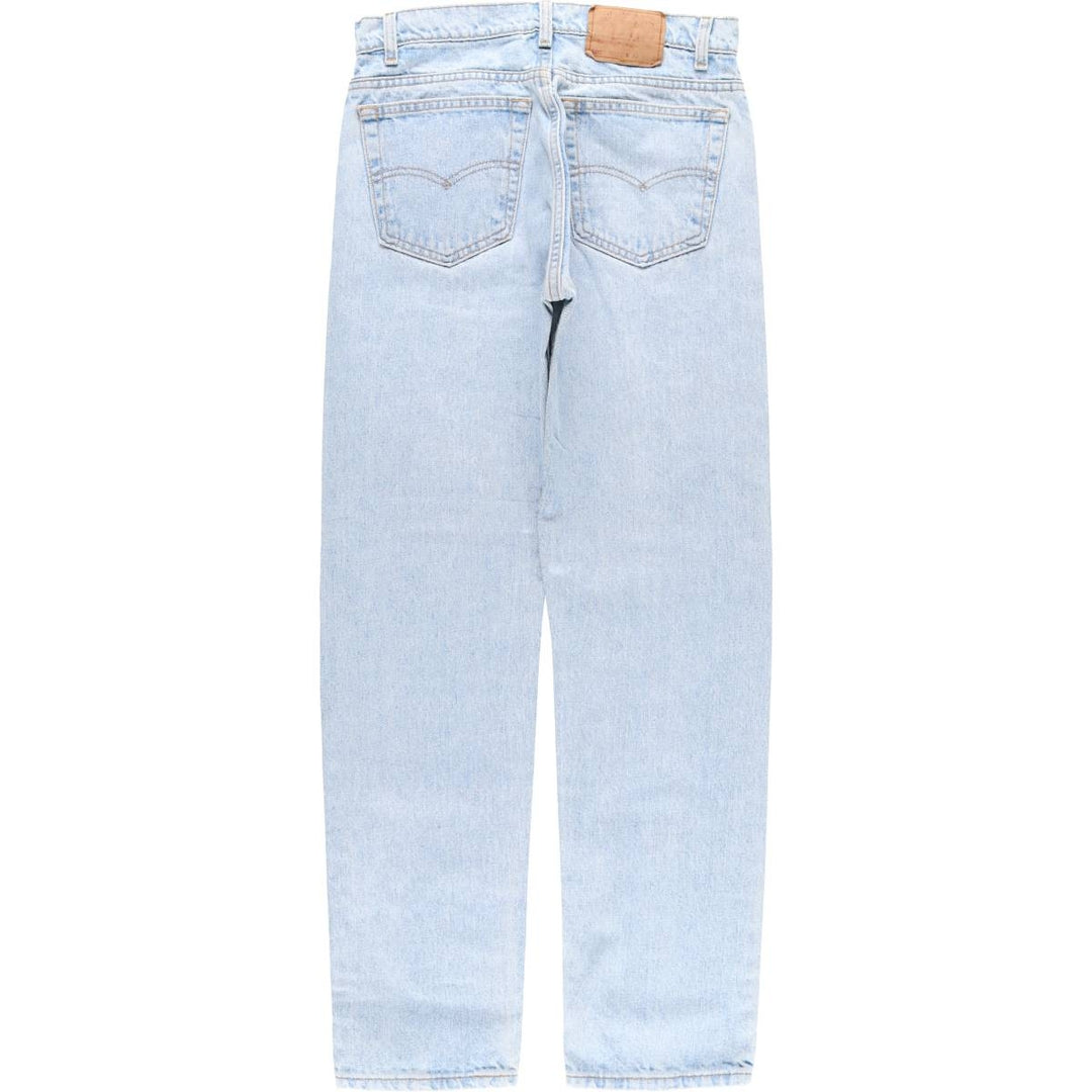 90'S Levi's 505-4834 Regular Fit Straight Leg Tapered Denim Pants, Made in USA, Men's Size 30, Vintage cotton blue type Vintage Second Hand