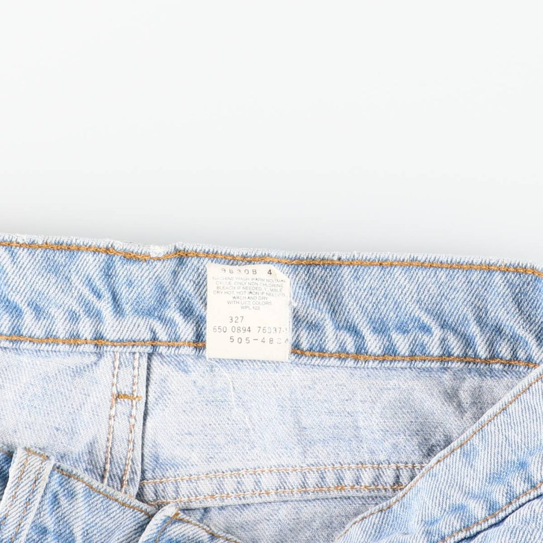 90'S Levi's 505-4834 Regular Fit Straight Leg Tapered Denim Pants, Made in USA, Men's Size 30, Vintage cotton blue type Vintage Second Hand