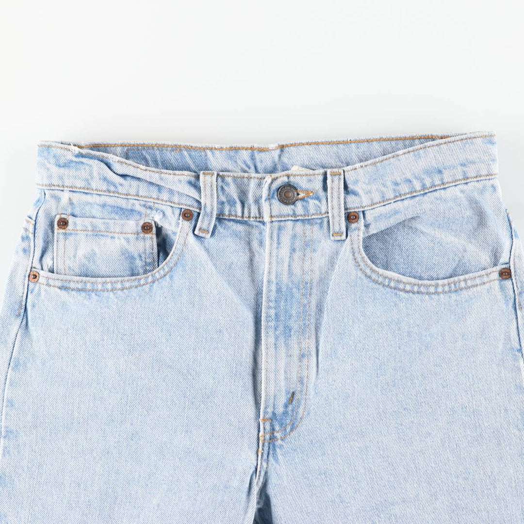 90'S Levi's 505-4834 Regular Fit Straight Leg Tapered Denim Pants, Made in USA, Men's Size 30, Vintage cotton blue type Vintage Second Hand