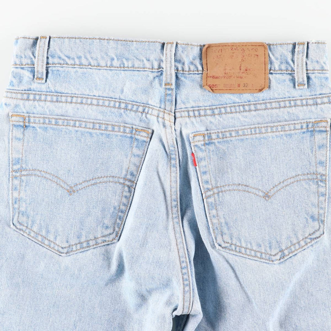 90'S Levi's 505-4834 Regular Fit Straight Leg Tapered Denim Pants, Made in USA, Men's Size 30, Vintage cotton blue type Vintage Second Hand