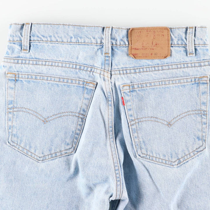 90'S Levi's 505-4834 Regular Fit Straight Leg Tapered Denim Pants, Made in USA, Men's Size 30, Vintage cotton blue type Vintage Second Hand