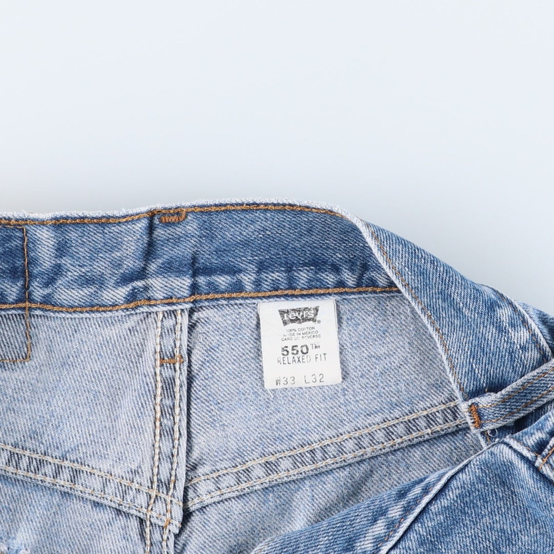 00'S Levi's 550 Relaxed Fit Tapered Denim Pants Men's W33 cotton blue type Vintage Second Hand