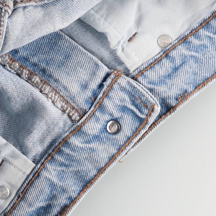 90'S Levi's Silver Tab Loose Denim Shorts, Half Pants, Made in USA, Men's, Size W33, Vintage cotton Blue type light blue Vintage Second Hand