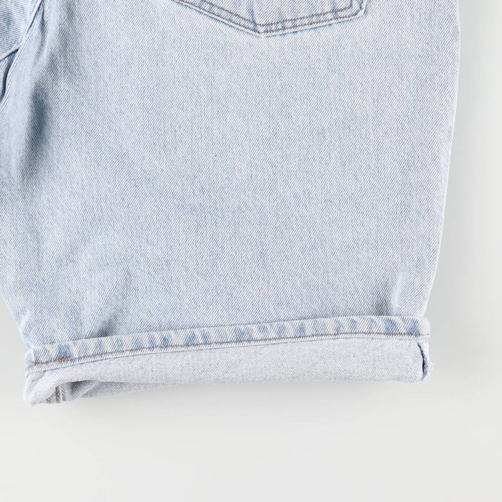 90'S Levi's Silver Tab Loose Denim Shorts, Half Pants, Made in USA, Men's, Size W33, Vintage cotton Blue type light blue Vintage Second Hand