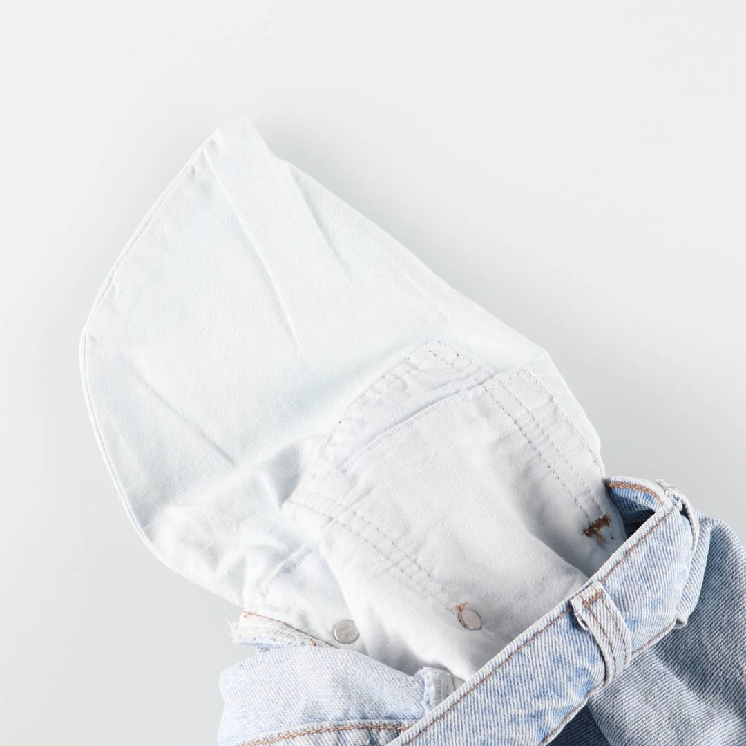 90'S Levi's Silver Tab Loose Denim Shorts, Half Pants, Made in USA, Men's, Size W33, Vintage cotton Blue type light blue Vintage Second Hand