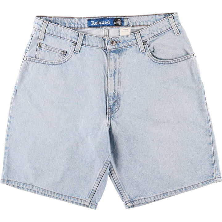 90'S Levi's Silver Tab Relaxed Denim Shorts, Men's, Size 34, Vintage cotton Blue type light blue Vintage Second Hand