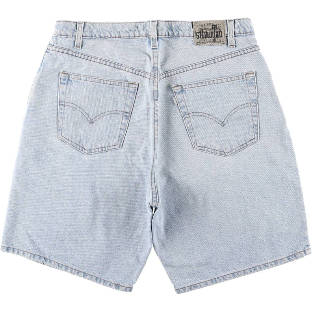 90'S Levi's Silver Tab Relaxed Denim Shorts, Men's, Size 34, Vintage cotton Blue type light blue Vintage Second Hand