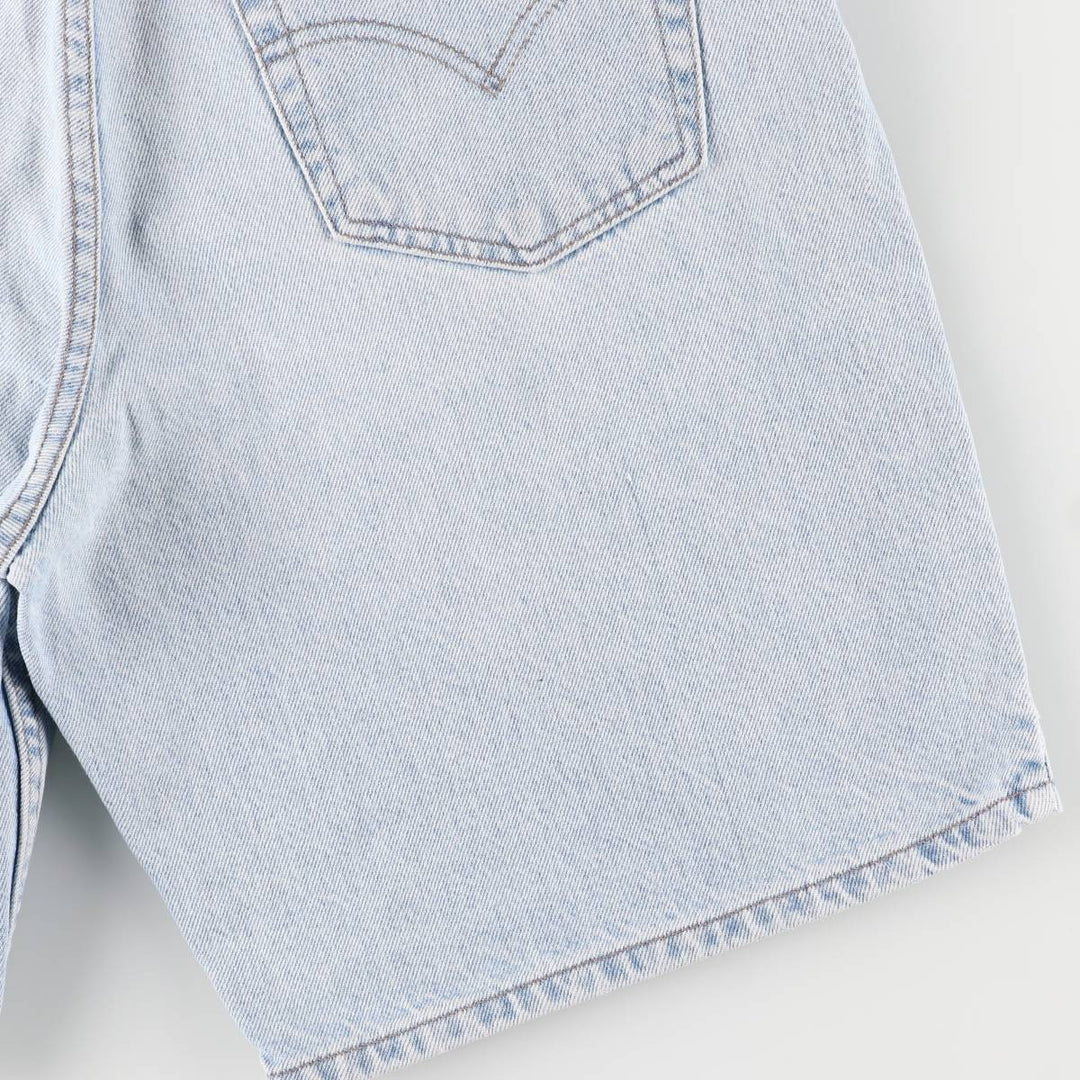 90'S Levi's Silver Tab Relaxed Denim Shorts, Men's, Size 34, Vintage cotton Blue type light blue Vintage Second Hand