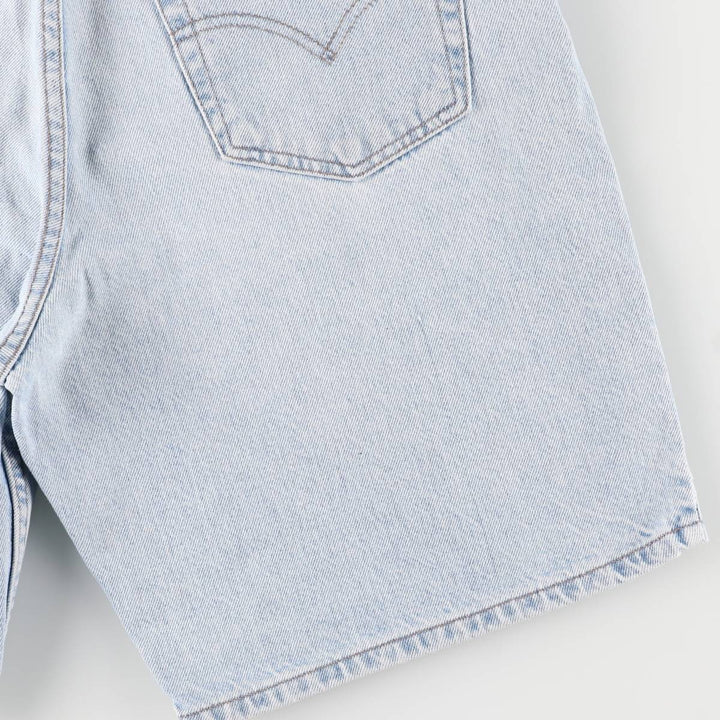 90'S Levi's Silver Tab Relaxed Denim Shorts, Men's, Size 34, Vintage cotton Blue type light blue Vintage Second Hand