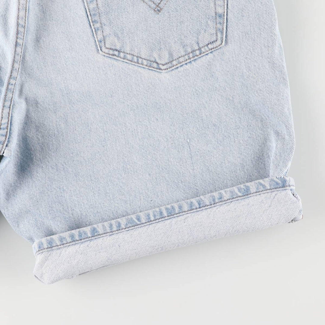 90'S Levi's Silver Tab Relaxed Denim Shorts, Men's, Size 34, Vintage cotton Blue type light blue Vintage Second Hand