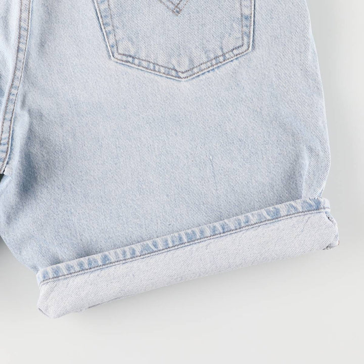 90'S Levi's Silver Tab Relaxed Denim Shorts, Men's, Size 34, Vintage cotton Blue type light blue Vintage Second Hand
