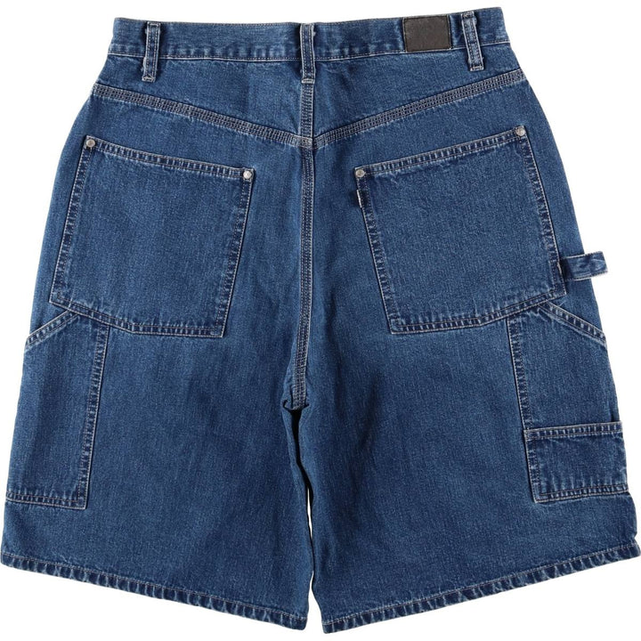 90'S Levi's Silver Tab Denim Painter Shorts, Men's, Size W34, Vintage cotton blue type Vintage Second Hand
