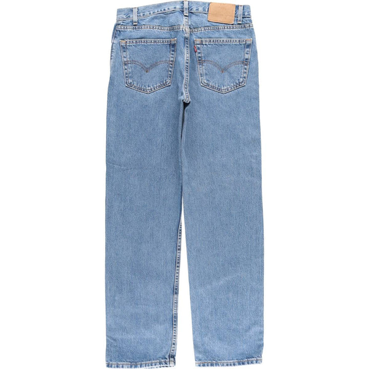 2000'S Levi's 505-4891 Regular Fit Straight Leg Tapered Denim Pants, Made in USA, Men's Size W33 cotton blue type Vintage Second Hand