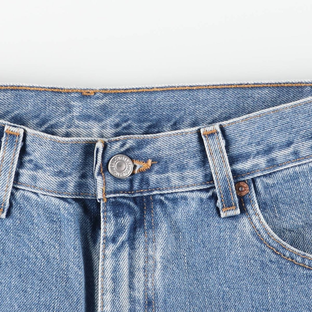 2000'S Levi's 505-4891 Regular Fit Straight Leg Tapered Denim Pants, Made in USA, Men's Size W33 cotton blue type Vintage Second Hand