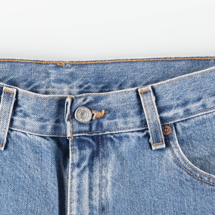 2000'S Levi's 505-4891 Regular Fit Straight Leg Tapered Denim Pants, Made in USA, Men's Size W33 cotton blue type Vintage Second Hand