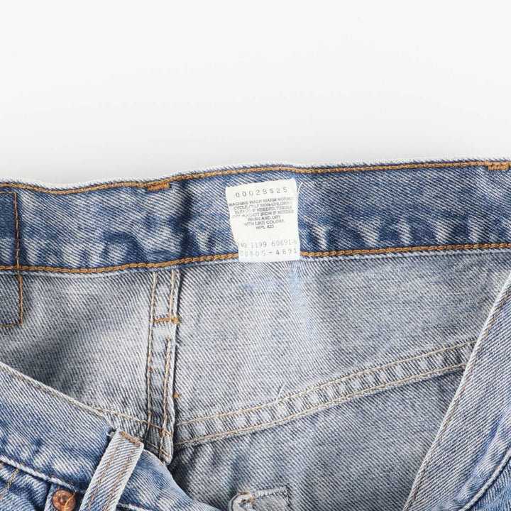 90'S Levi's 00505-4891 Regular Fit Straight Leg Tapered Denim Pants, Men's, Size W32 (Vintage) cotton blue type Vintage Second Hand