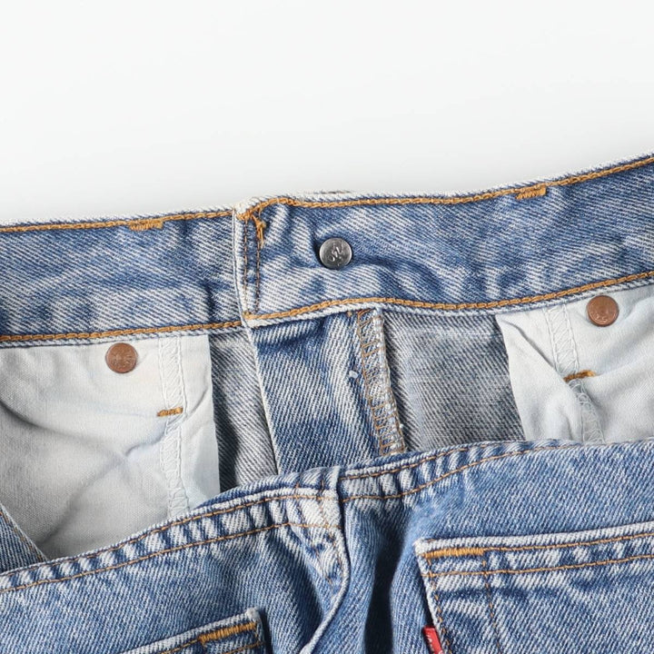 90'S Levi's 00505-4891 Regular Fit Straight Leg Tapered Denim Pants, Men's, Size W32 (Vintage) cotton blue type Vintage Second Hand