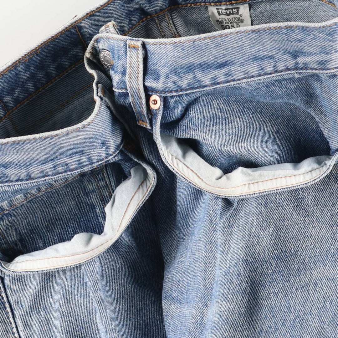 90'S Levi's 00505-4891 Regular Fit Straight Leg Tapered Denim Pants, Men's, Size W32 (Vintage) cotton blue type Vintage Second Hand