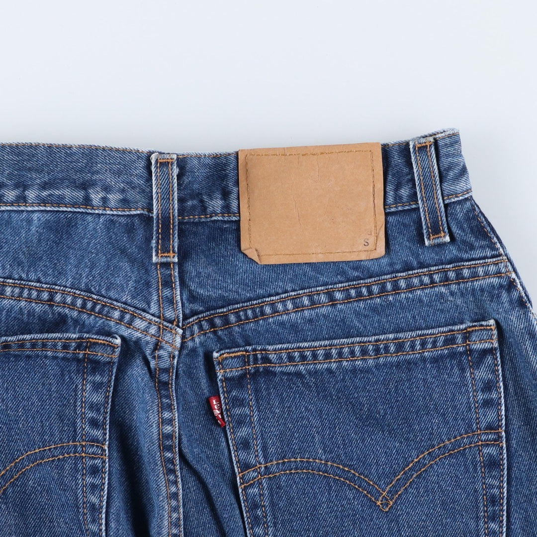 90'S Levi's 15551-4837 Relaxed Fit Tapered Leg Denim Pants, Made in USA, Women's Size L (W29) cotton blue type Vintage Second Hand