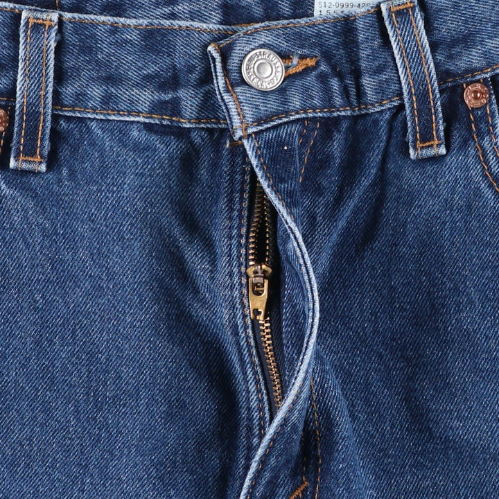 90'S Levi's 15551-4837 Relaxed Fit Tapered Leg Denim Pants, Made in USA, Women's Size L (W29) cotton blue type Vintage Second Hand