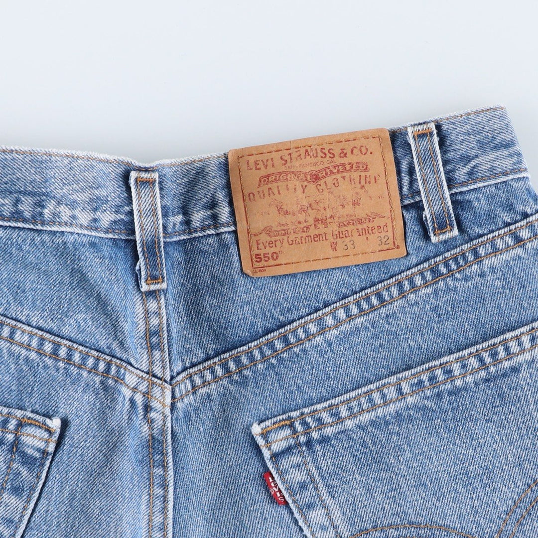 00'S Levi's 550 Relaxed Fit Tapered Denim Pants Made in USA Men's W32 cotton blue type Vintage Second Hand