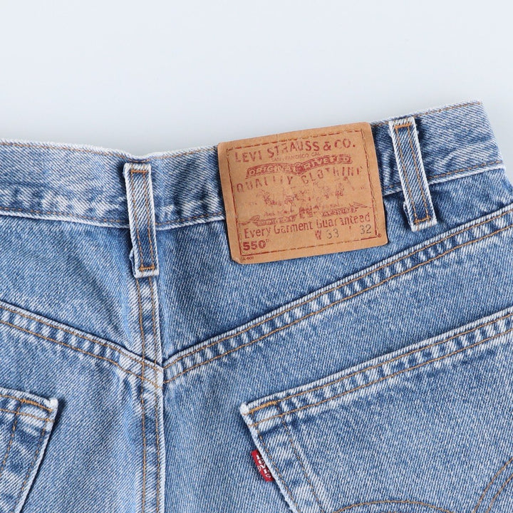 00'S Levi's 550 Relaxed Fit Tapered Denim Pants Made in USA Men's W32 cotton blue type Vintage Second Hand
