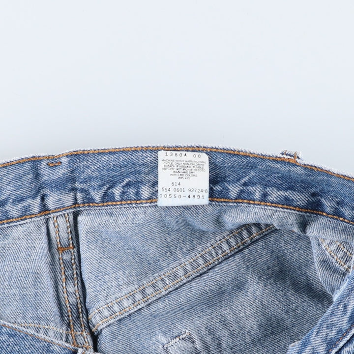 00'S Levi's 550 Relaxed Fit Tapered Denim Pants Made in USA Men's W32 cotton blue type Vintage Second Hand