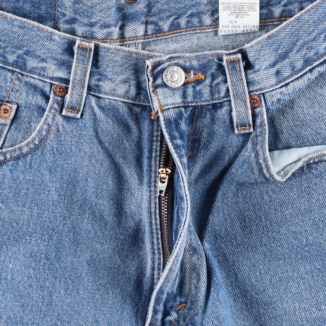 00'S Levi's 550 Relaxed Fit Tapered Denim Pants Made in USA Men's W32 cotton blue type Vintage Second Hand