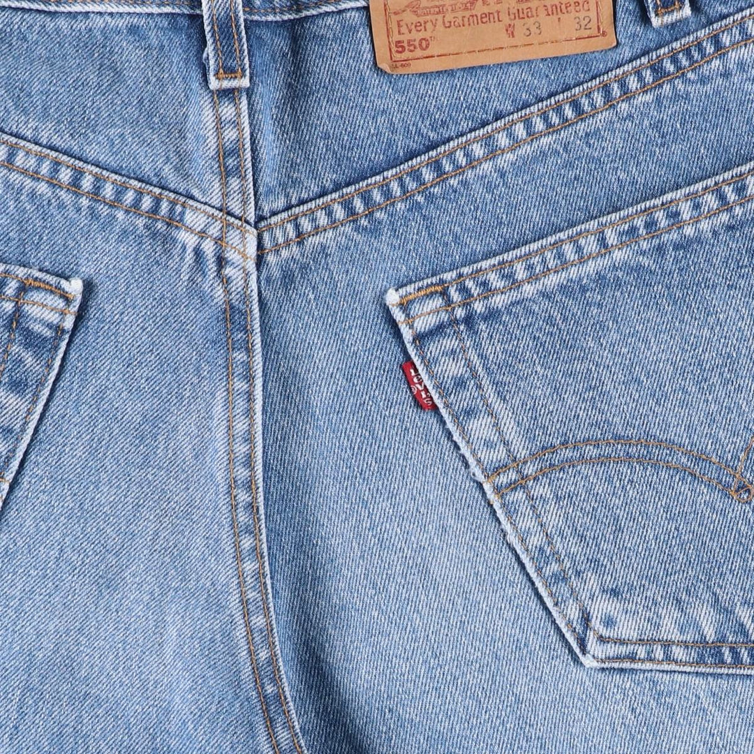 00'S Levi's 550 Relaxed Fit Tapered Denim Pants Made in USA Men's W32 cotton blue type Vintage Second Hand