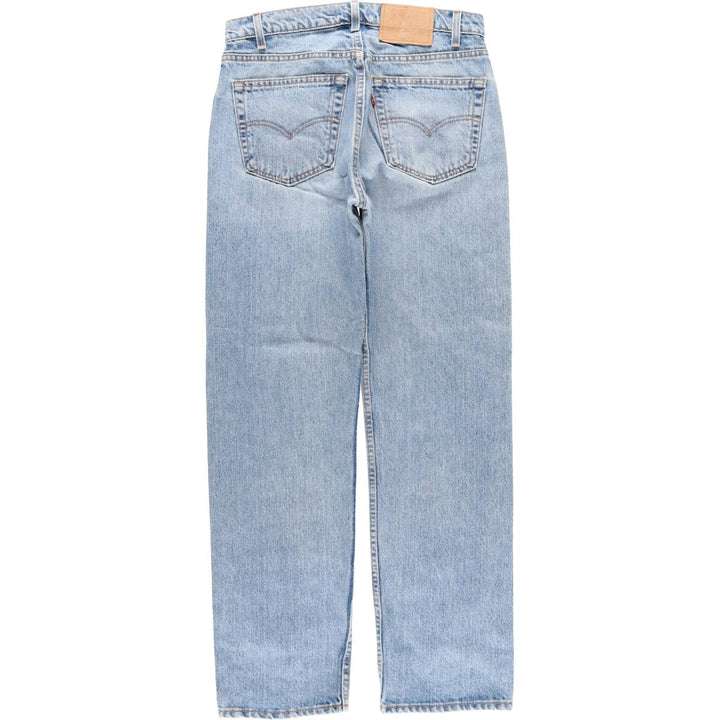 90'S Levi's 505-4891 Regular Fit Straight Leg Tapered Denim Pants, Made in USA, Men's, Size W31, Vintage cotton blue type Vintage Second Hand