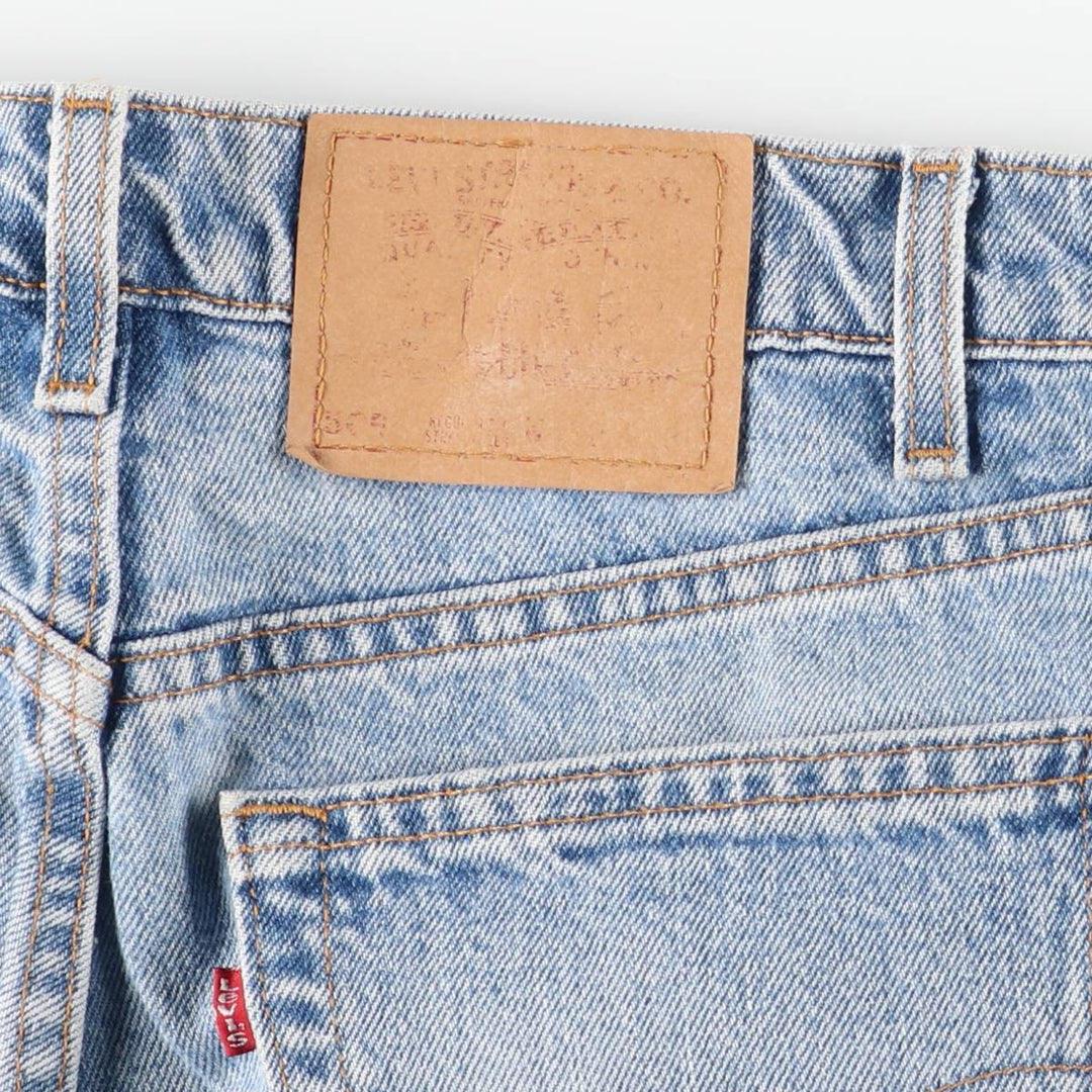 90'S Levi's 505-4891 Regular Fit Straight Leg Tapered Denim Pants, Made in USA, Men's, Size W31, Vintage cotton blue type Vintage Second Hand