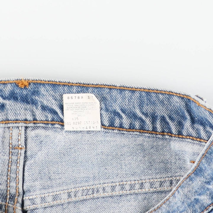 90'S Levi's 505-4891 Regular Fit Straight Leg Tapered Denim Pants, Made in USA, Men's, Size W31, Vintage cotton blue type Vintage Second Hand